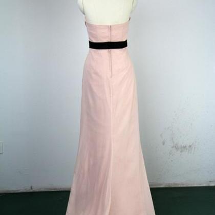 Unique Pink Bridesmaid Dresses , Strapless..